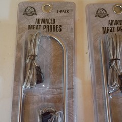 2 Pit Boss Smoker 2 Pack Advanced Meat Temperature Probes Woven Wire 67297 NEW
