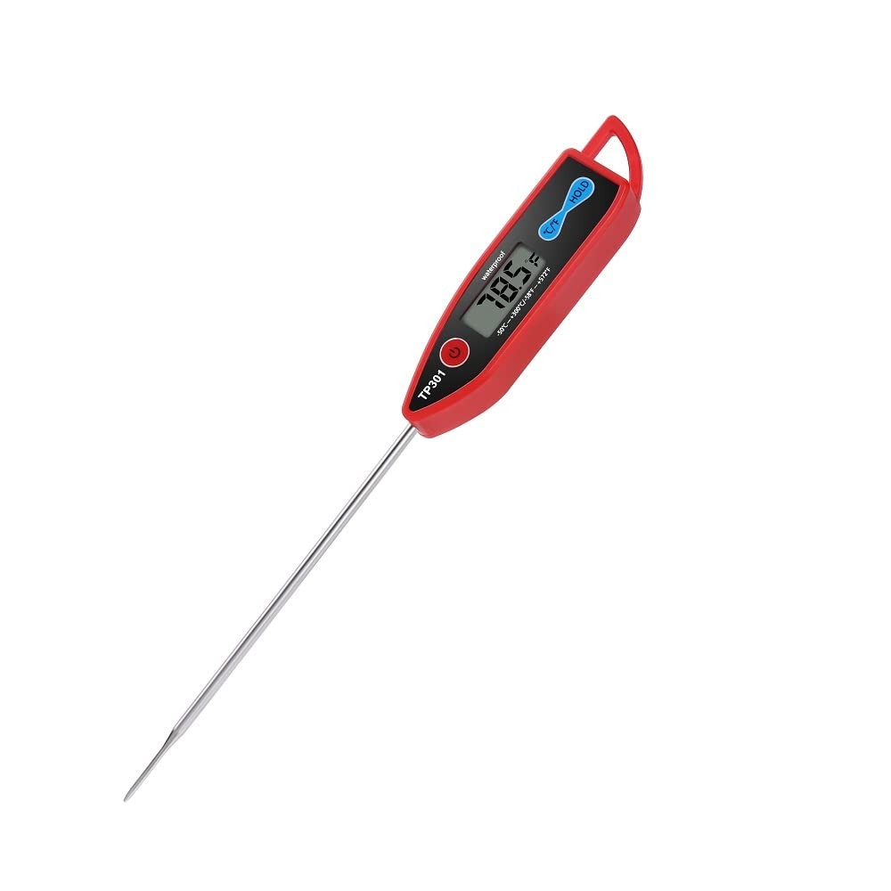 Yacumama Digital Water Thermometer for Liquid, Candle, Instant Read with Red