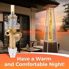 Lemfema Propane Gas Patio Heater Repair, Replacement With Thermocouple, Gold