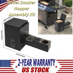 Pellet Smoker Hopper Assembly Kit Electric Wood Grill Part Hopper Conversion Set