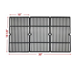 Cast Iron Cooking Grid Replacement Set of 3, 18 1/8″ x 30″ for Charbroil