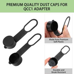 10 Pcs QCC1 Dust Caps for Propane Adapter and Gauge Fitting (1.32″ Inner Diamete