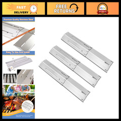 Universal Adjustable Heat Plate – Stainless Steel BBQ Flame Tamers, 3 Pack, 11.7