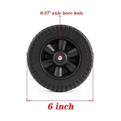6 Inch Plastic Wheels Replacement Parts For Backyard Charcoal Barbecue Grills