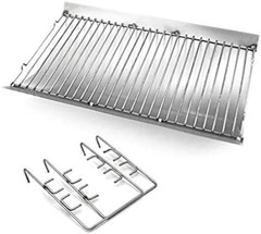 27″ Steel Ash Pan + Wire Grate for Chargriller Charcoal 1224, 1324, 2121, 2222