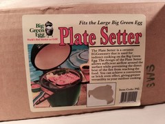 BIG GREEN EGG PLATE SETTER fits LARGE GREEN EGG SMOKER GRILL