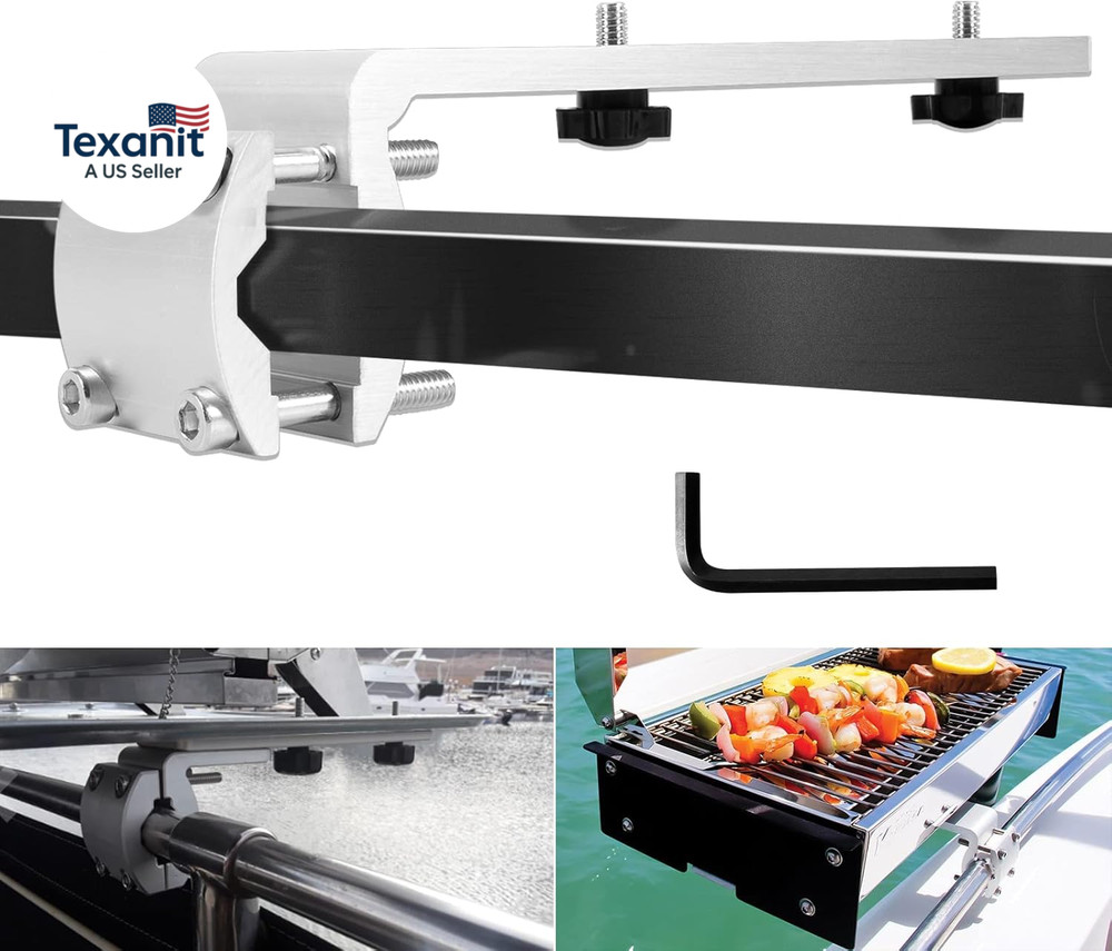 58182 Replacement for Any Kuma BBQ Grill Inboard/Outboard Marine Rail Mount Gril