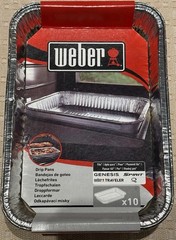 Genuine Weber 6415 Drip Pans 10 Pack Fits Spirit Genesis II Genesis Traveler NEW
