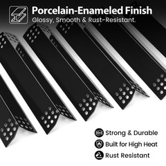Utheer Grill Replacement Parts for Nexgrill 720-0896B 720-0896C 6-Pack, Black