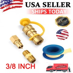 3/8″ Natural Gas Quick Connect Fittings，Lp Gas Propane Hose Quick Disconnect NEW