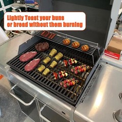QuliMetal Stainless Steel Warming Rack for Weber Genesis 300 Series (2007-2016)