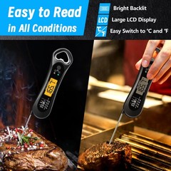 Meat Thermometer Digital, Instant Read for Grill and Grey