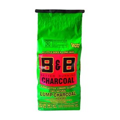 B&B Charcoal 20 lbs All Natural Hickory Lump Charcoal