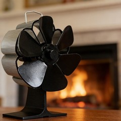 6 Blade Heat Powered Fireplace Fan For Even Warm Air Flow Around Living Areas