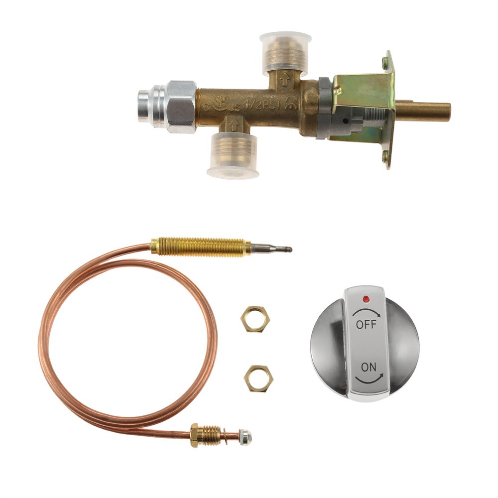 1Set 50000 BTU Low Pressure Fireplace Control Valve with Thermocouple Kit