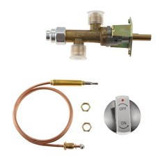 1Set 50000 BTU Low Pressure Fireplace Control Valve with Thermocouple Kit