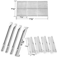 Charmglow 720-0536,Stainless Heat Plate and Burner,Steel Grate,Replacement kit