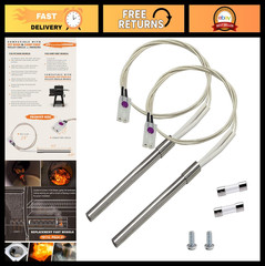 2 Pack Pellet Grill Igniter Kit – Replacement Heating Element for Traeger, Camp