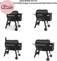 Heavy Duty Steel Heat Baffle Diffuser Replacement Compatible with Traeger PRO 57