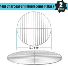 Durable 13.7 Inch Cooking Grate for Mini Charcoal Grill, Easy to Clean