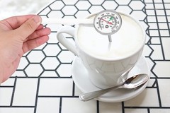 Efengcook 1 3/8 Inch Dial Milk Coffee Food Thermometer White 1-3/8
