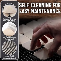 Chef Master Ceramic Briquettes for Gas Grill (50 Pack) – Replacement Gray