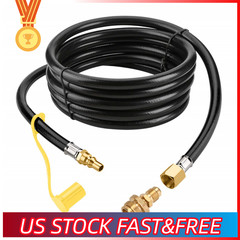 12 FT Propane Quick Connect Hose to 1/4″ Female Quick Disconnect Free Ship