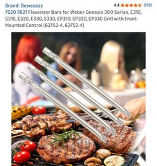 Flavorizer Bars (62752-4)for Weber Genesis 300 Series, E310, S310, E320, E33…