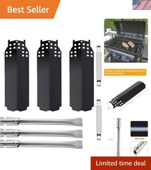 Complete Repair Kit for Charbroil Grills – Heat Plates, Burners & Carryover Tube