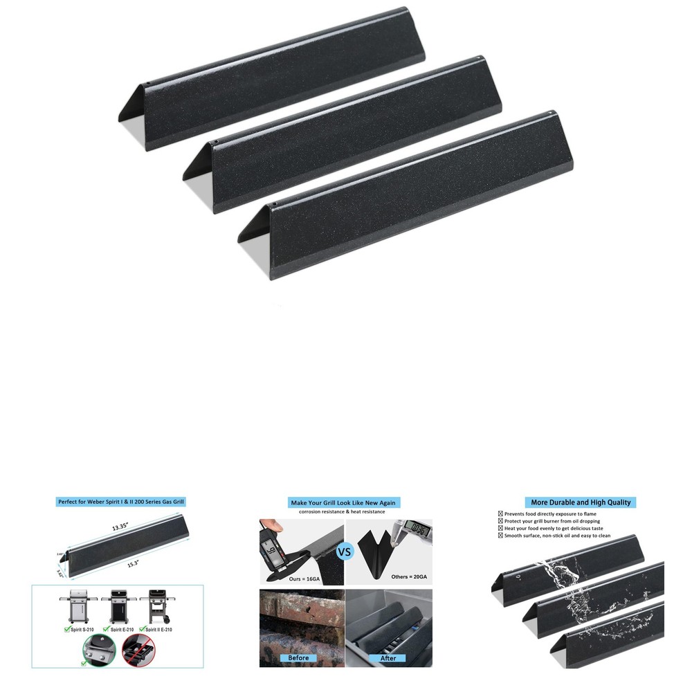 15.3 Inch Flavorizer Bars for Weber Spirit I II 200 Series Gas Grill with