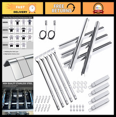 Grill Replacement Parts for 5 & 4 Burner Models – Heat Plate, Burner, Igniter, T