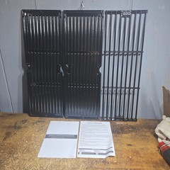 Porcelain Cast Iron Grill Grates & Griddle Plate for Char-Griller Grills, Replac