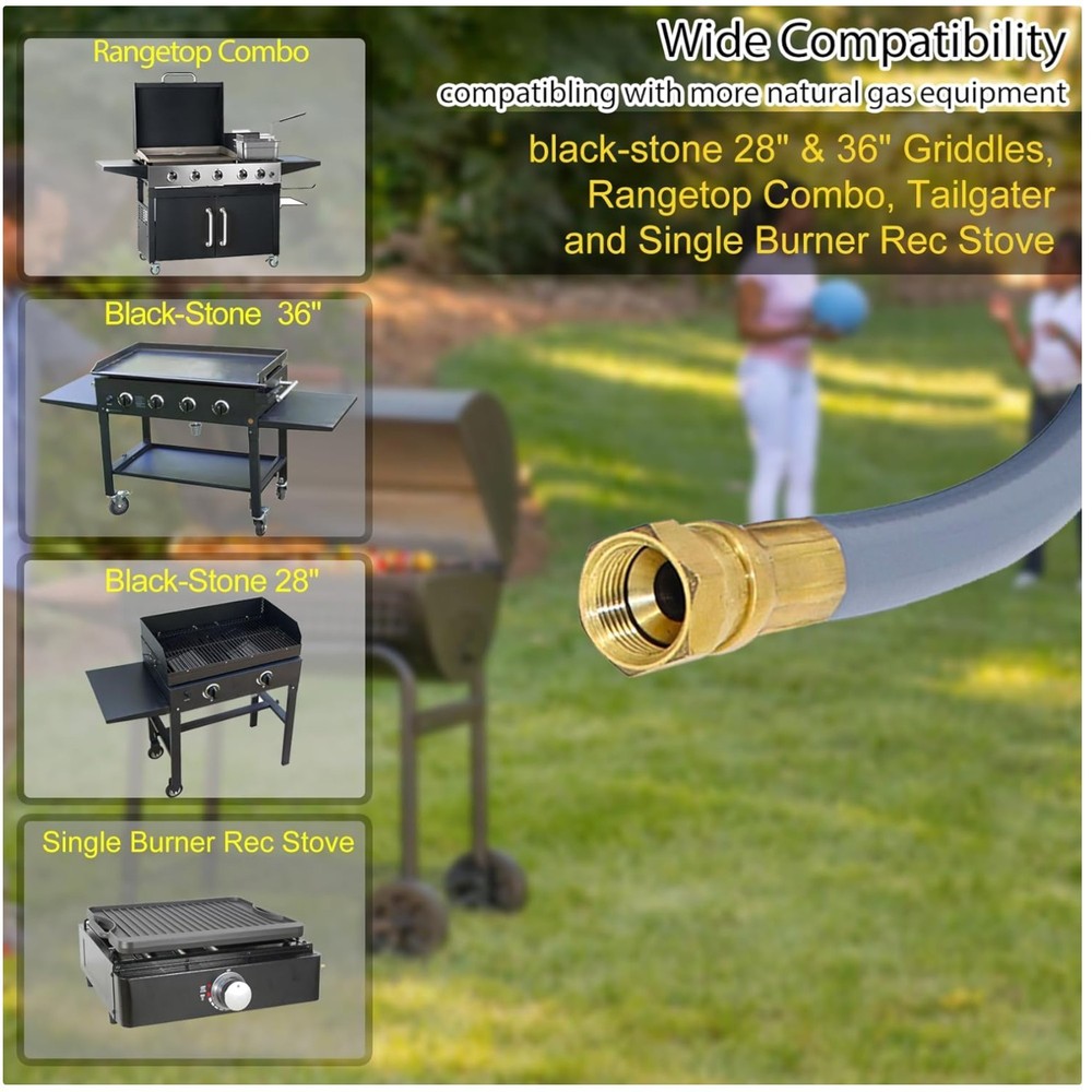 10FT Hose & Quick Connect for Blackstone 28″ & 36″ Griddles