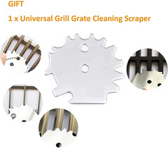 Grill Cooking Grates 2-Pack 16 15/16″ SUS 304 for CharBroil Broil King Thermos