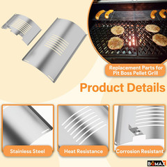 Flame Broiler Kit Replacement Parts for Pit Boss Pellet Grill PB820, PB850 Serie