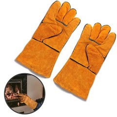 Heat Resistant Fire Gloves for Safe Outdoor Cooking and BBQ Activities
