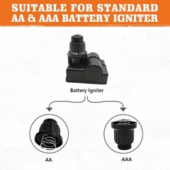 AAA and AA Battery Push Button Igniter Cap Replacement for Blackstone, Char-B…
