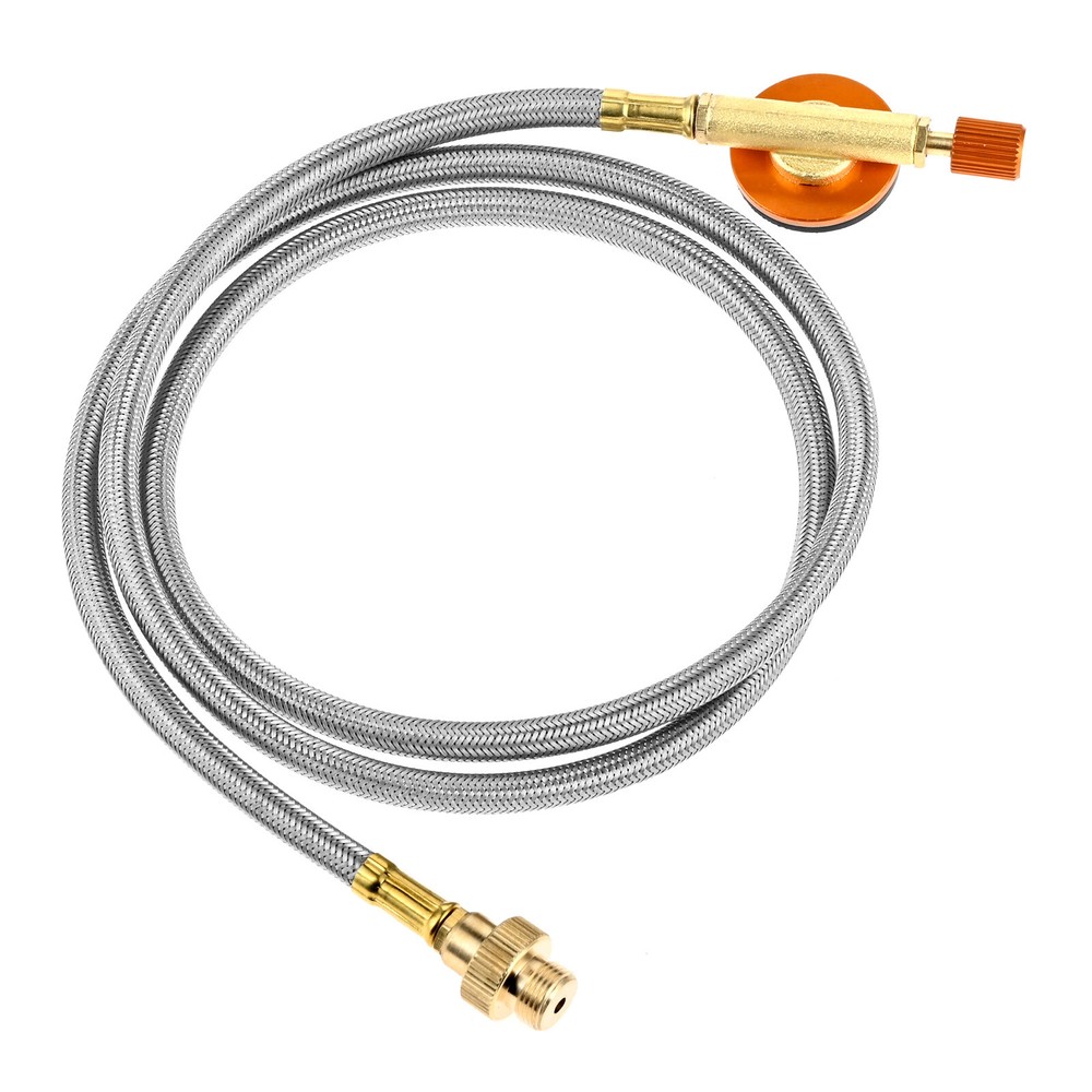 1Set Copper OD Can Gas Adapter/Universal Male Connector Kit With Fill Hose
