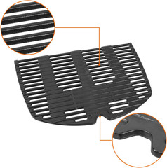 Cast Iron Grates & Burner for Weber Q300 Q320 Q3000 Q3200 7646 65032 57060001
