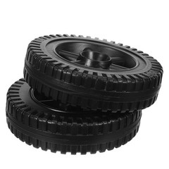 2Pcs Lightweight Plastic Wheels for Lawn Sprayers Handtrucks and Generator Carts