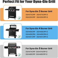 4 Burner Grill Replacement Parts for Dyna-Glo DGH450CRP DGH450CRP-D DGH450CRN DG
