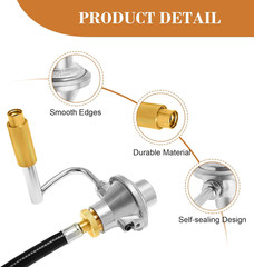 C001 Grill Propane Adapter Regulator for Coleman Gas Grill, Regulator Replacemen