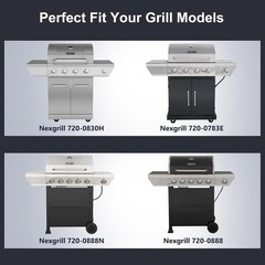 Grill Replacement Parts for Nexgrill 5 Burner 720-0888N, 720-0888, 4 Burner 720-