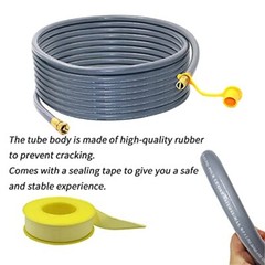 36 Ft 1/2 In ID Natural Gas Hose with 3/8 In Female Flare by 1/2 In Male Flare