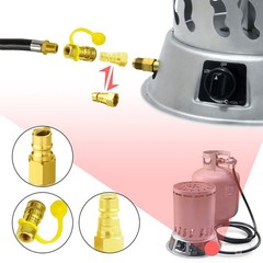 MCAMPAS 3/8 Inch Natural Gas Quick 3/8″ Connector Kit, golden yellow