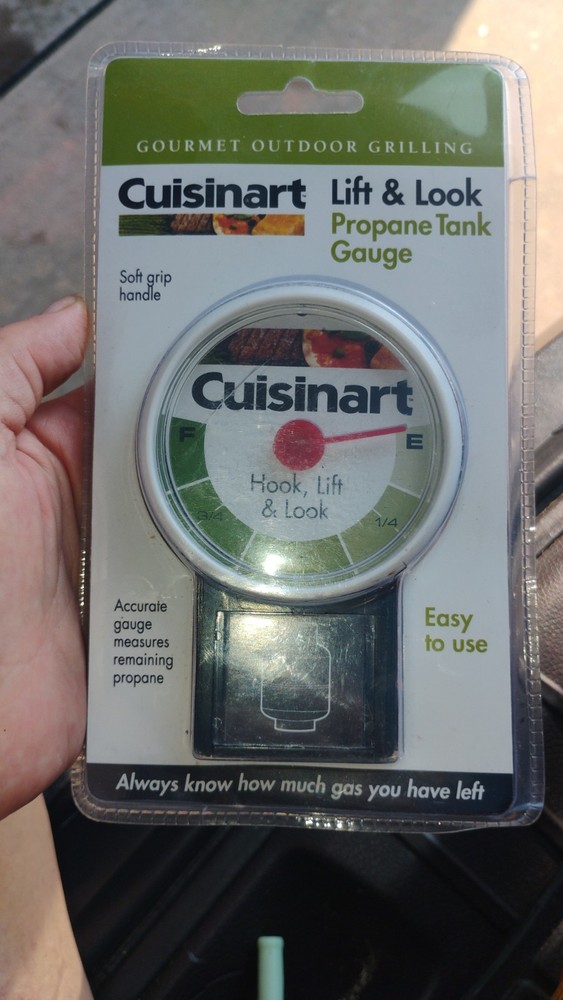 Cuisinart Propane Tank Gauge Hook Lift & Look BBQ Camping Cookout