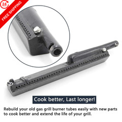 Hongso 13 3/4 Inch Cast Iron Burner Replacement Parts for Charbroil Front…