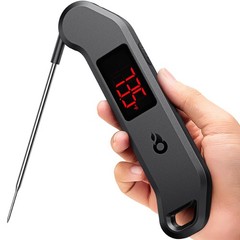Meat Thermometer Digital, 1 Sec Instant Read, ±0.5℉ 6.5 inches, Black