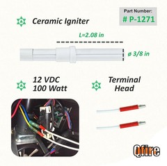 12V 80W Igniter Replacement Parts Compatible with Green Mountain Grills Jim B…