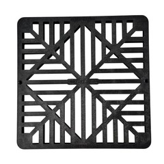 980G Square Catch Basin Drain Grate, Diamond Design Fits 9Inch Catch Basin Drain